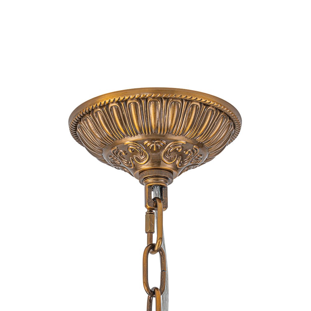 Vintage Luxe Brass Crystal Orb Chandelier