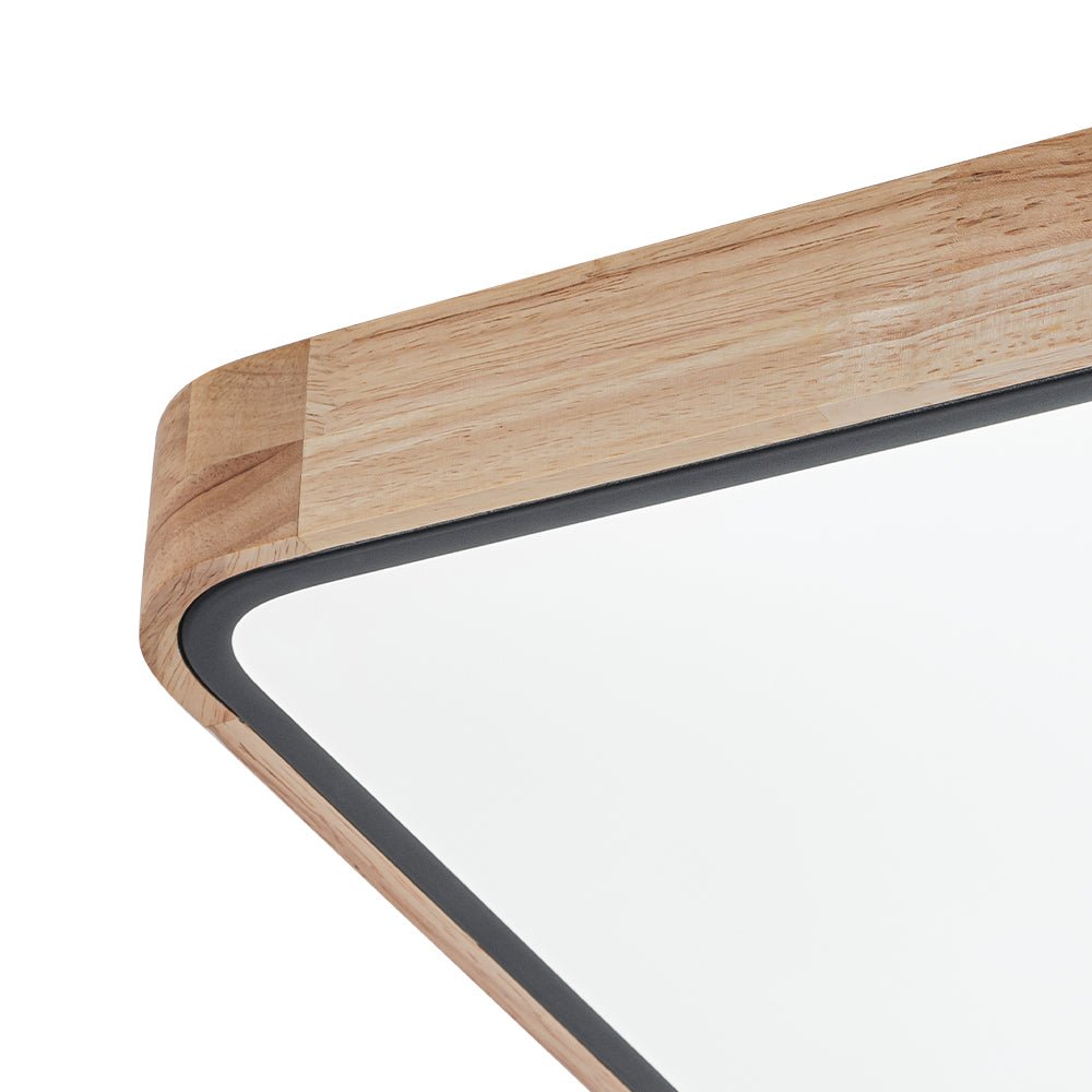 Wood Rectangle LED Ceiling Light