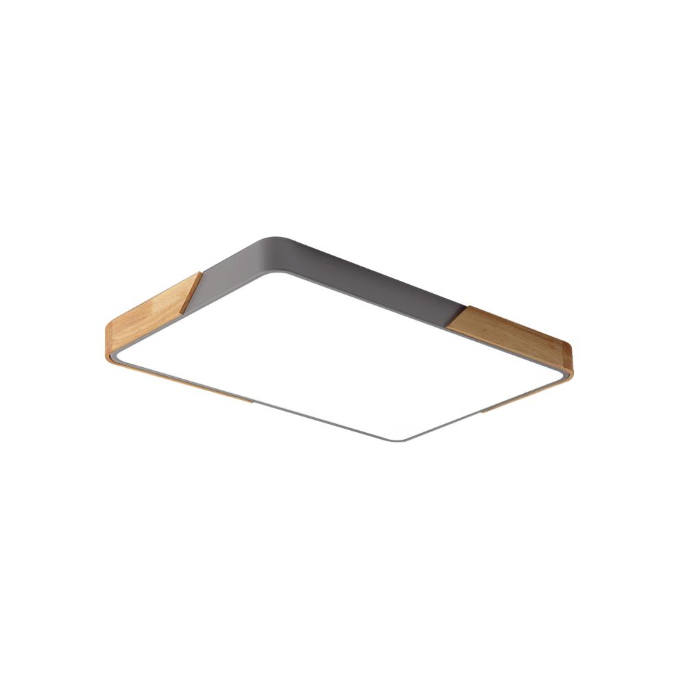 Wood Rectangle LED Ceiling Light