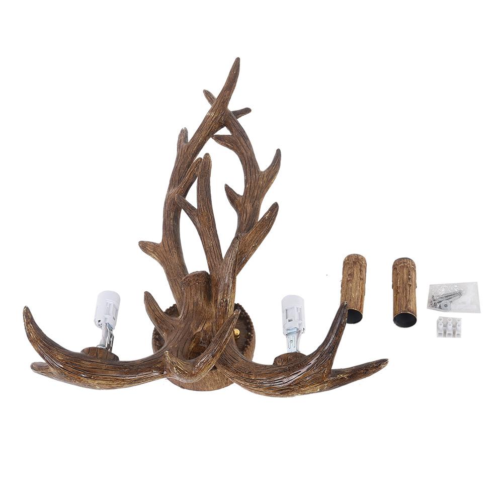 Antler Crest Farmhouse Wall Sconce
