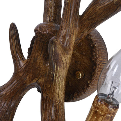 Antler Crest Farmhouse Wall Sconce
