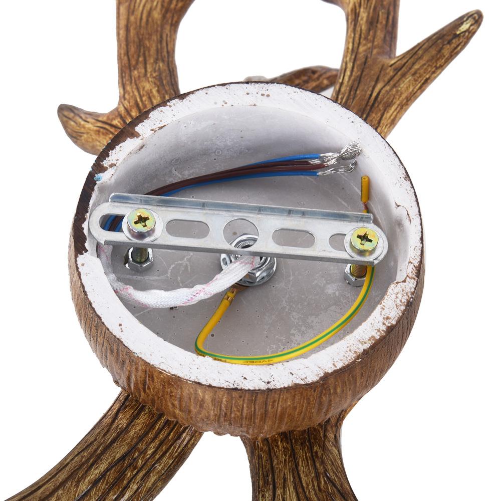 Antler Crest Farmhouse Wall Sconce