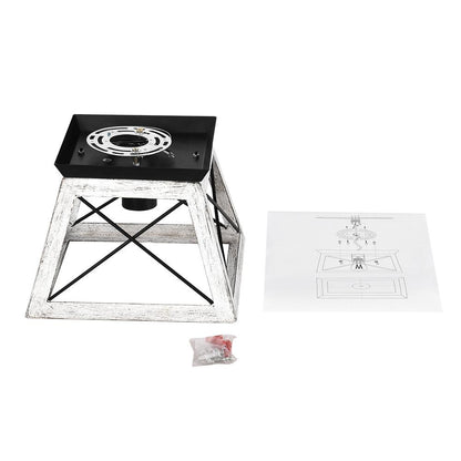 Farmhouse Square Cage Flush Mount Ceiling Light