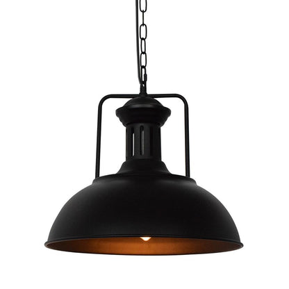 Industrial Single Dome Pendant Light