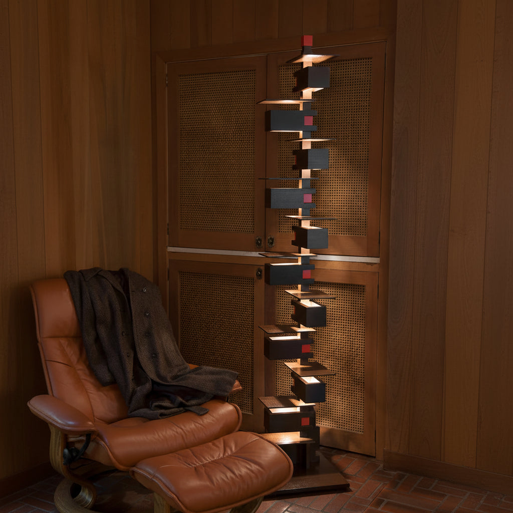 Taliesin Design Solid Wood Floor Lamp
