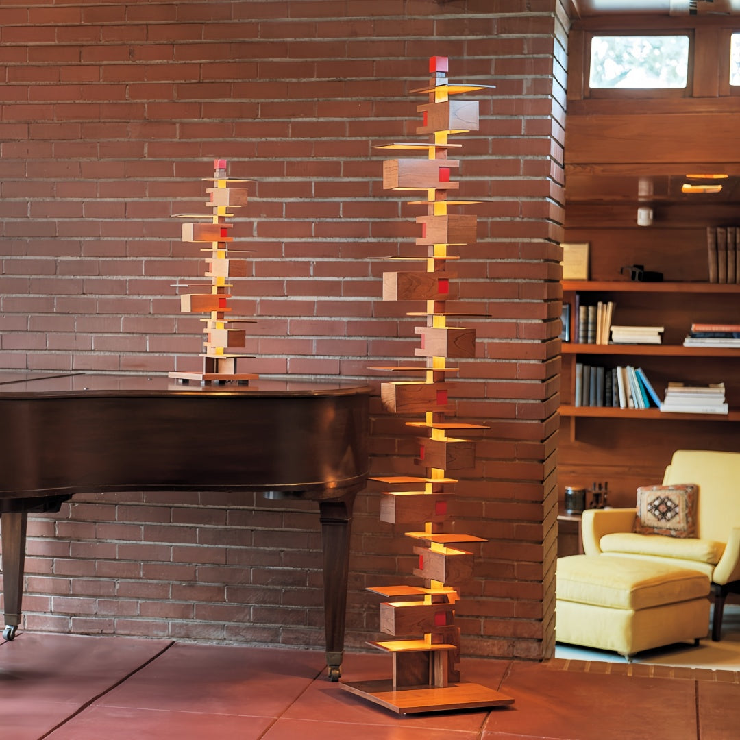 Taliesin Design Solid Wood Floor Lamp