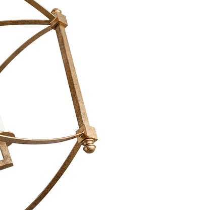 4-light French Antique Candle Style Lantern Semi Flush