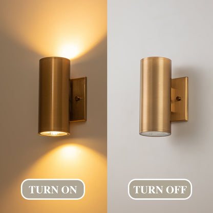 Lumen Tube LED Outdoor Wall Sconce