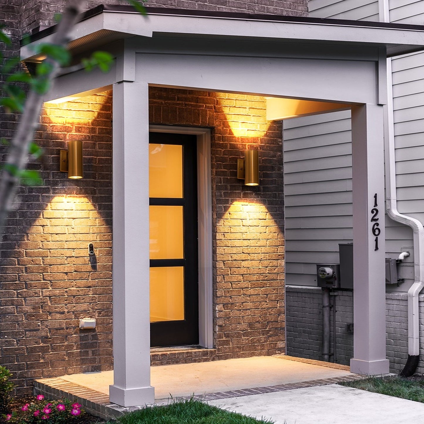Lumen Tube LED Outdoor Wall Sconce