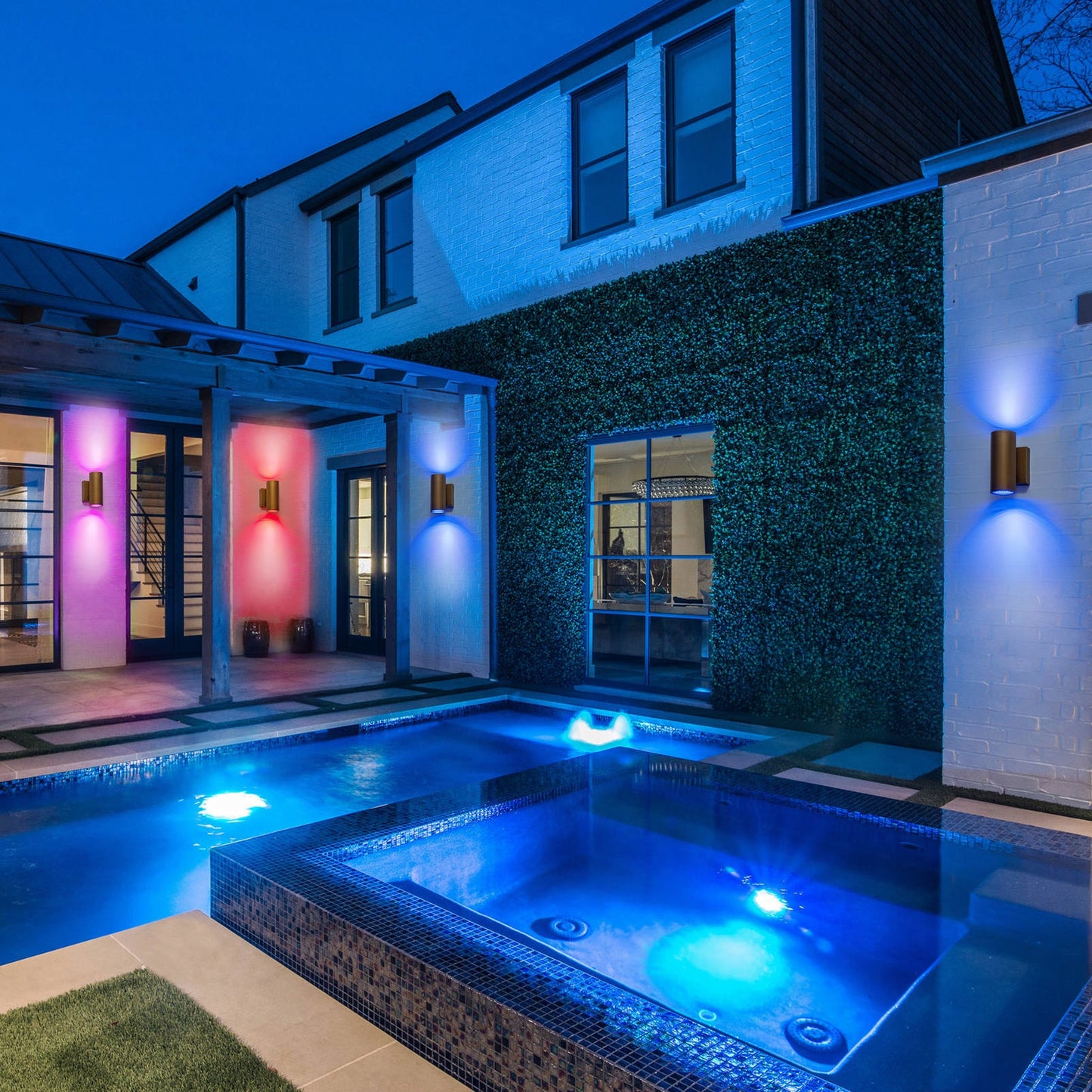 Lumen Tube LED Outdoor Wall Sconce