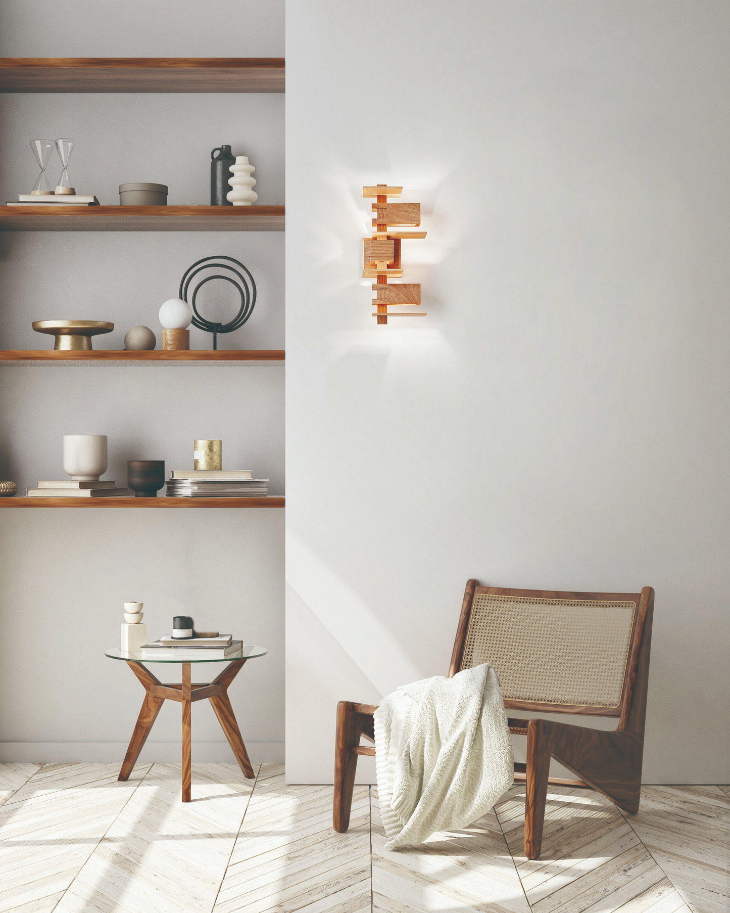 Taliesin Design Solid Wood Floor Lamp