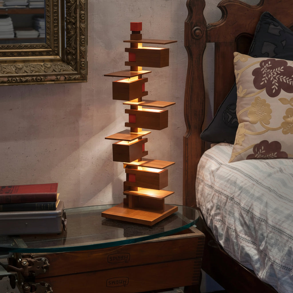 Taliesin Design Solid Wood Floor Lamp