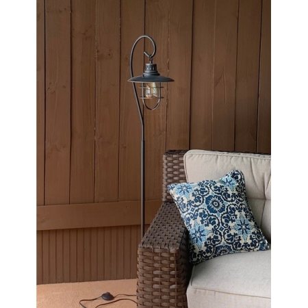 Farmhouse Industrial Lantern Floor Lamp
