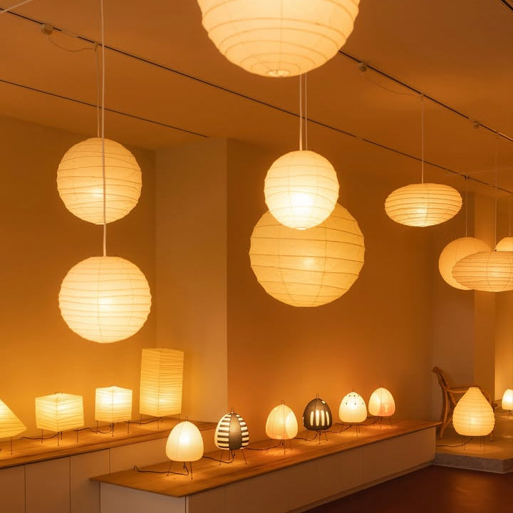 Simple Xuan Paper Standing Lamp