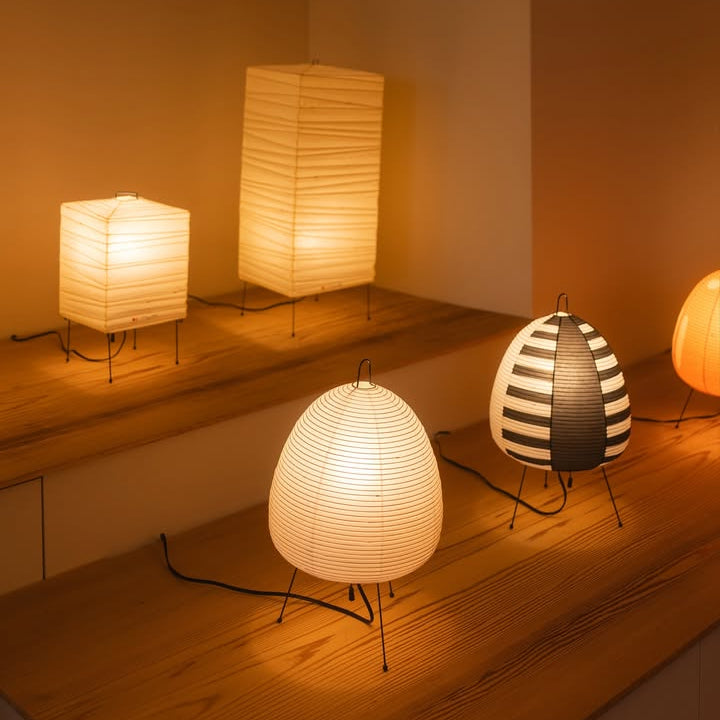 Simple Xuan Paper Standing Lamp